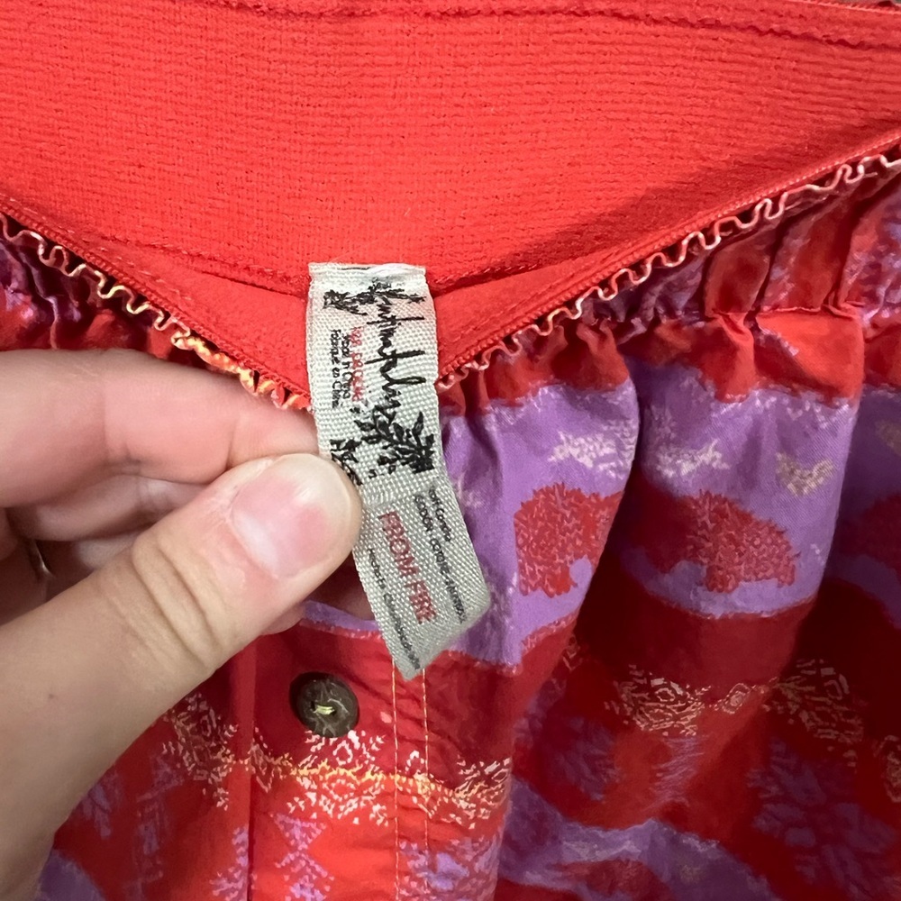 Free people orange/red/purple cotton boxer shorts with‎ polar bear print size S - Picture 9 of 9